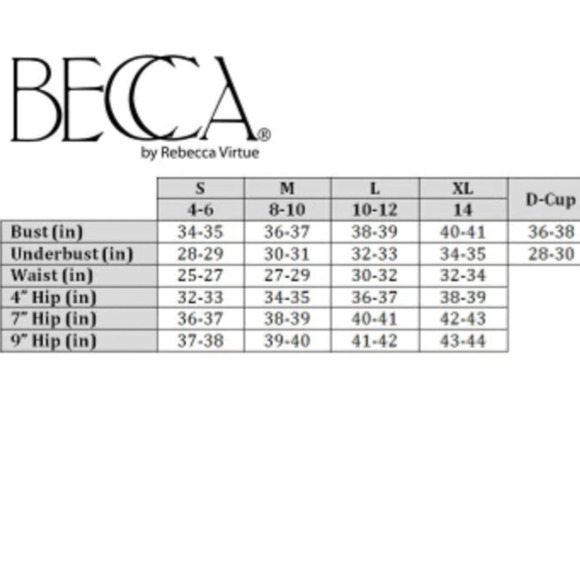 Becca NWT On the Edge Faux-Wrap Tankini Top Black White Trim Small - Picture 7 of 8